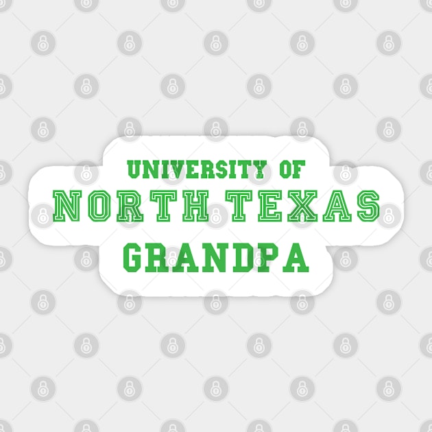 University of North Texas Grandpa Sticker by cowboyknees